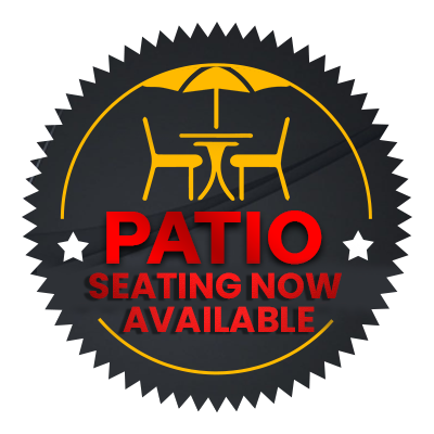 Patio Seating Now Available